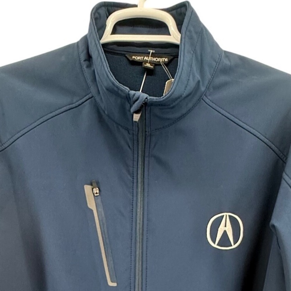 Port Authority Acura Soft Shell Jacket Mens XL Navy Full Zip Fleece Lined NWT